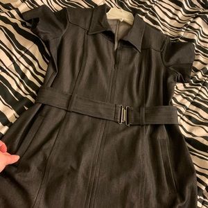VINTAGE Calvin Klein Grey Denim Dress